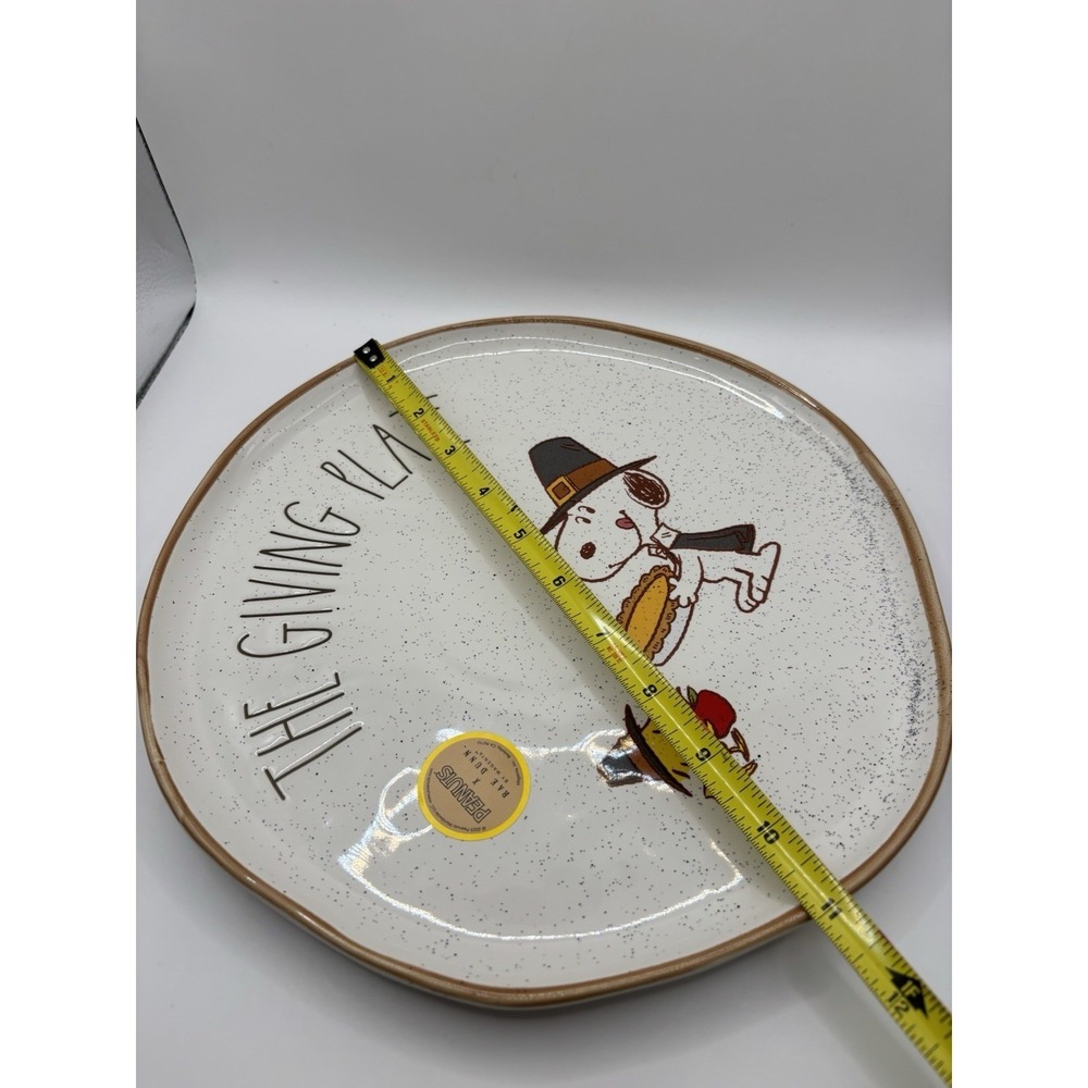 New Rae Dunn x Peanuts Snoopy Woodstock The Giving Plate Thanksgiving‎ - Picture 7 of 7